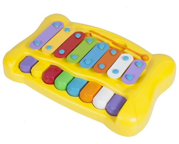 Piano Baby Xilofone C/ Baqueta Teclado Infantil Para Bebês - Dupari