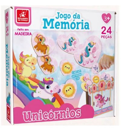 Jogo da Memória Unicórnios - Diversão e Aprendizado com Tedy Toys