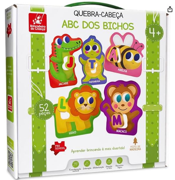  Quebra-Cabeça Alfabético para Crianças