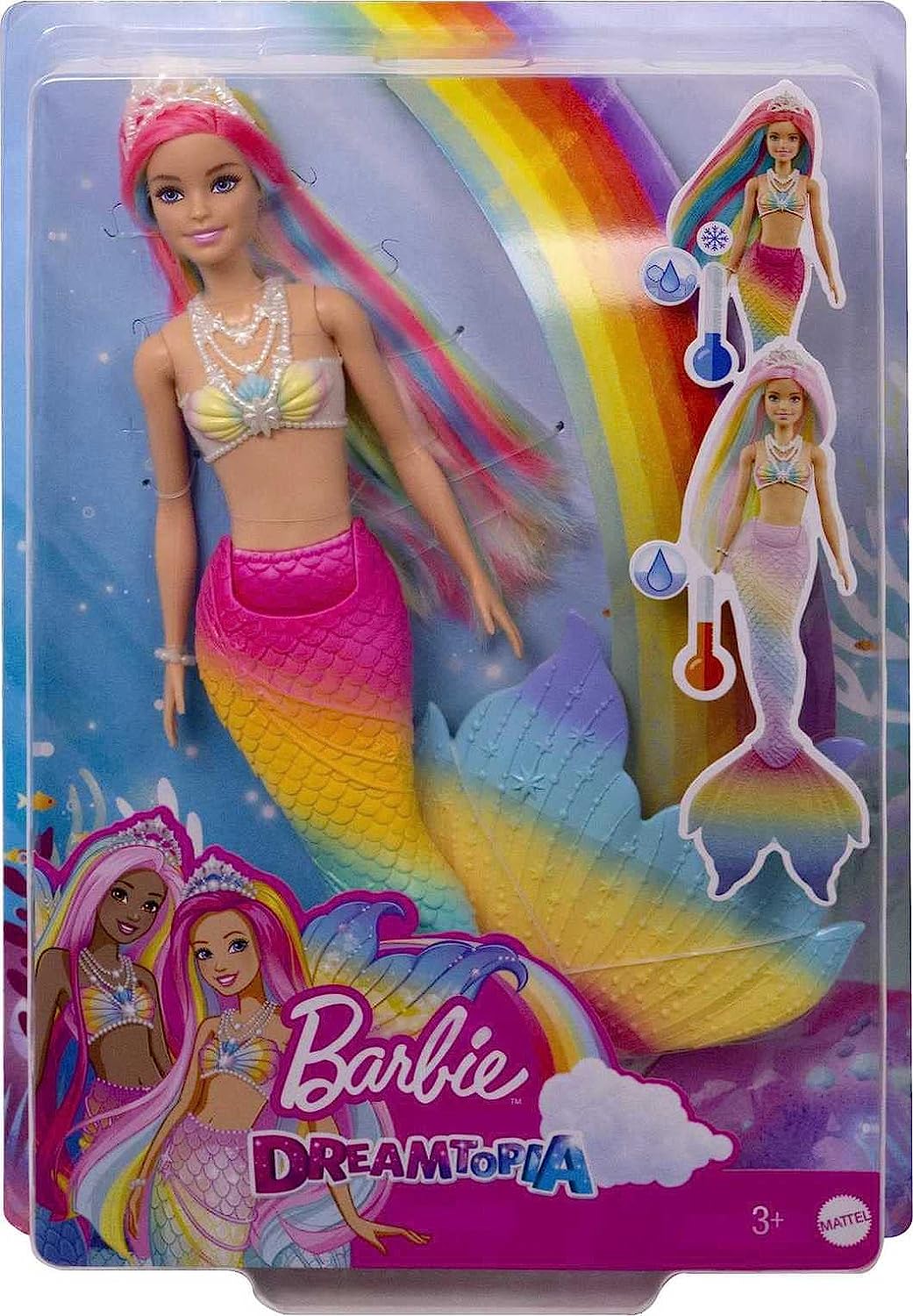 BARBIE FANTASIA SEREIA MUDA DE COR GTF89