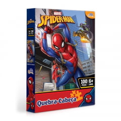 Quebra Cabeça Puzzle 100 Peças Homem Aranha Marvel Toyster