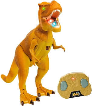 Boneco Dino Tiranossauro Rex com Controle Infravermelho – DM Toys